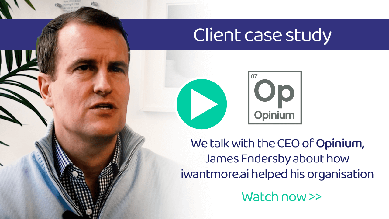 Opinium testimonial AI consulting testimonial