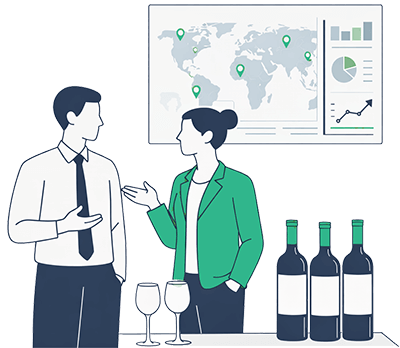 AI in wine industry - Sales and marketing image
